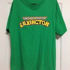 Lexington Comic and Toy Convention XL Tee Shirt Green Con T Shirt